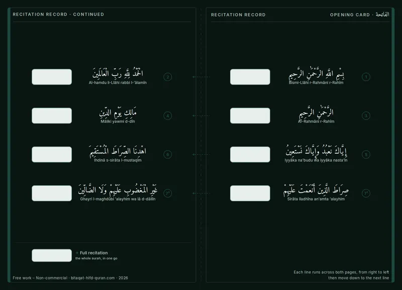 Back — Welcome card