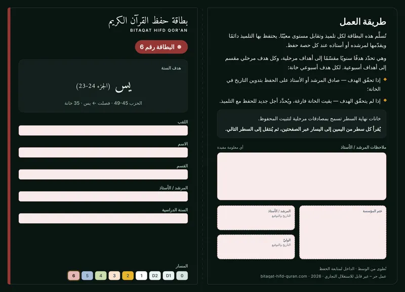 الوجه — المستوى 6