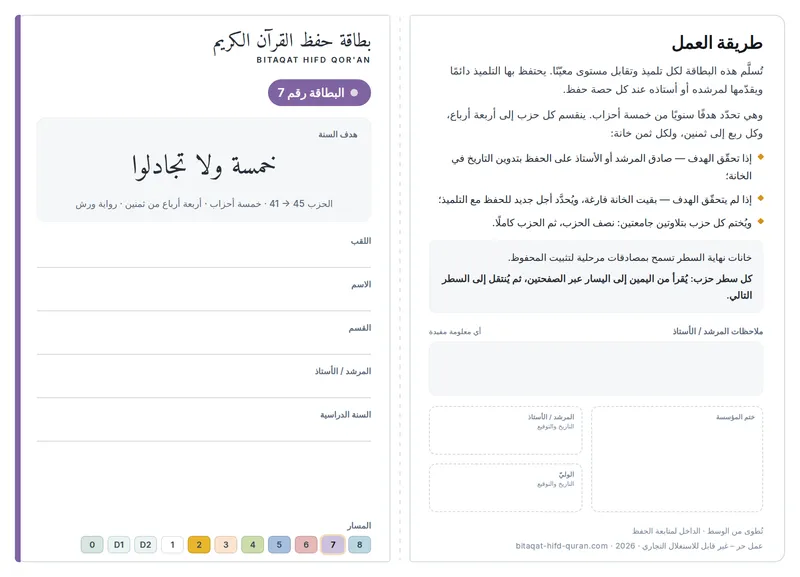 الوجه — المستوى 7